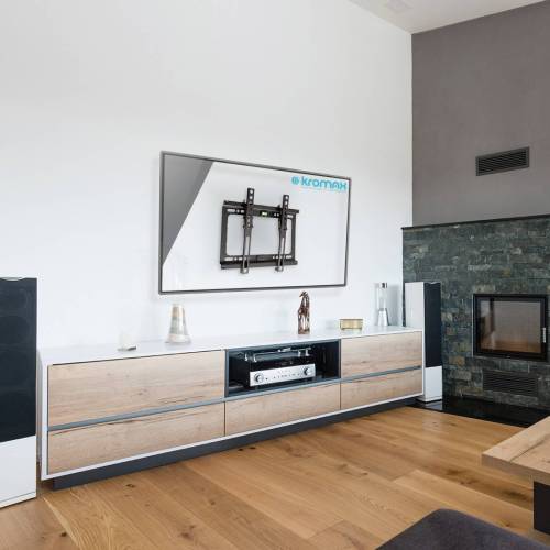 Настенный наклонный кронштейн Kromax IDEAL-6 black — Диагональ экрана: 15–47″ — Onbir.kg Бишкек, Кыргызстан