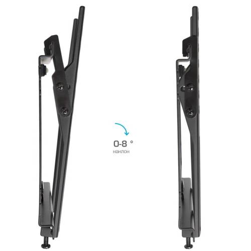 Настенный наклонный кронштейн Kromax IDEAL-6 black — Расстояние от стены: 20 мм — Onbir.kg Бишкек, Кыргызстан