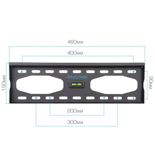 Настенный фиксированный кронштейн Kromax STAR-33 Grey — Расстояние от стены: 33 мм — Onbir.kg Бишкек, Кыргызстан