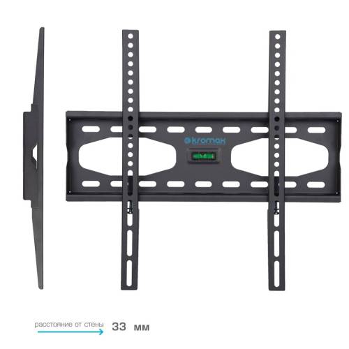 Настенный фиксированный кронштейн Kromax STAR-33 Grey — Тип установки: настенный — Onbir.kg Бишкек, Кыргызстан