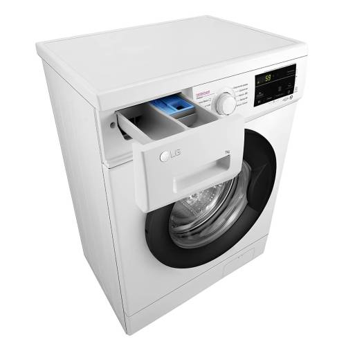 LG F2J3HS8W — стиральная машина с системой прямого привода, 7 кг, функция пара, белый цвет, заказать с доставкой в БишкекеLG F2J3HS8W — стиральная машина с инверторным мотором, 7 кг, функция пара, белый, доставка по регионам Кыргызстана