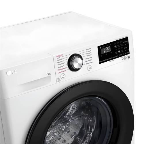 Стиральная машина LG F2V3FS6W, 9 кг, с искусственным интеллектом AIDD™ и паровой функцией. Доставка в Бишкеке и по регионам