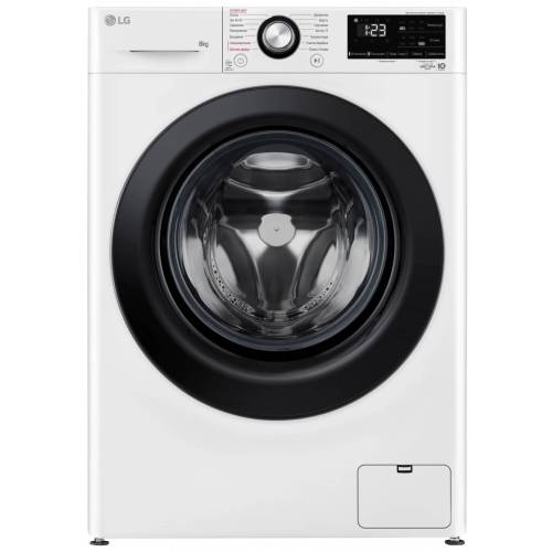 LG F2V3PS6W — 8 кг, функция пара Steam, искусственный интеллект AIDD™, белый цвет. Заказать онлайн с доставкой по Кыргызстану