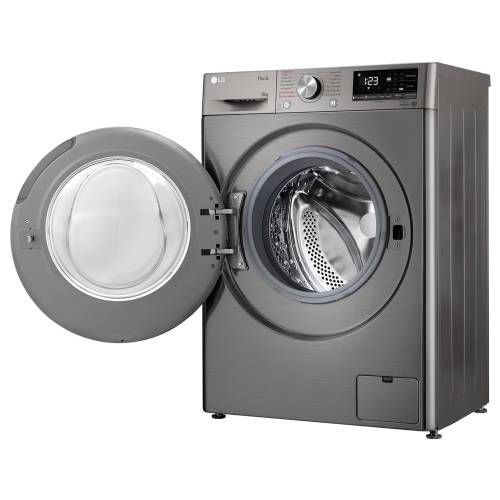 Стиральная машина LG F2V5PS2S 8 кг, серебристо-платиновый цвет, с инверторным мотором и функцией пара. Купить в Бишкеке с доставкой