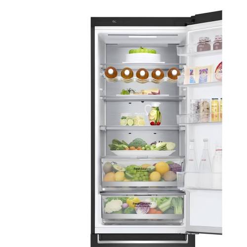 Холодильник LG GA-B509SBUM: 419 л, инверторный компрессор, черный матовый. Заказать с доставкой в Бишкеке