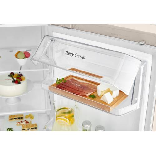 Онлайн покупка холодильника LG GC-B257JEYV — 643 л, бежевый, Total No Frost, инверторный компрессор. Доставка по городу и Кыргызстану