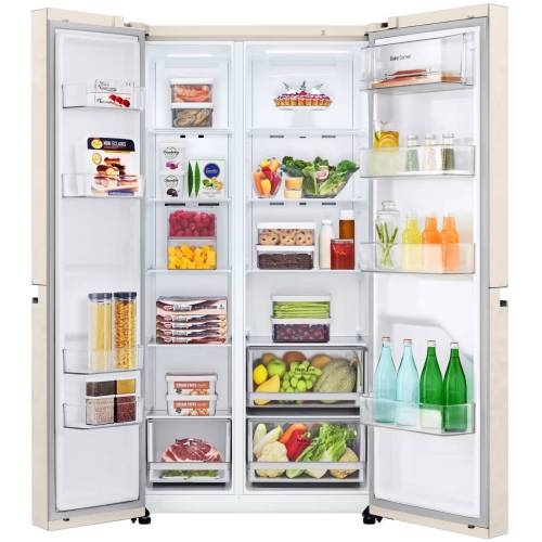 Холодильник LG GC-B257JEYV Side by Side с доставкой — 643 л, инверторный компрессор, двухдверный, Total No Frost. Доставка по Бишкеку и по регионам
