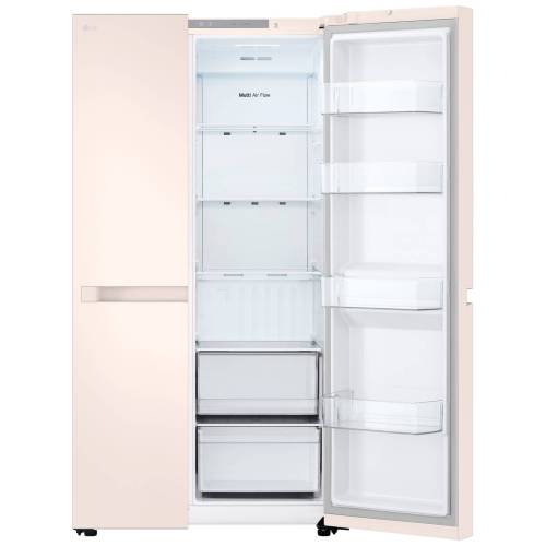 LG GC-B257KEHW — система Multi Air Flow равномерно распределяет холодный воздух по всем отделениям, купить в Бишкеке