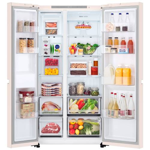 LG GC-B257KEHW — эргономичный дизайн со скрытыми ручками и светодиодным освещением, купить онлайн в Бишкеке