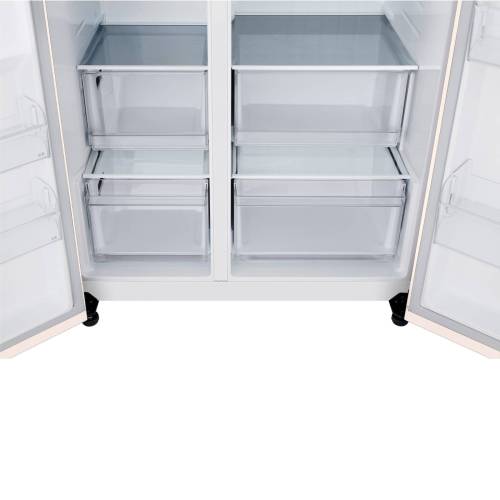 LG GC-B257KEHW — 4 стеклянные полки, 8 дверных балконов и ящик для овощей и фруктов, купить с доставкой