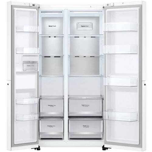 LG GC-B257SQZV — полки из закалённого стекла и бокс свежести для удобного хранения продуктов, купить онлайн в Бишкеке