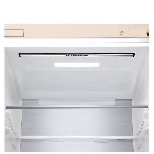 Холодильник LG GC-B459FEPW — бежевый, 377 л, инверторный компрессор, удобное управление через Wi-Fi. Купить с доставкой онлайн