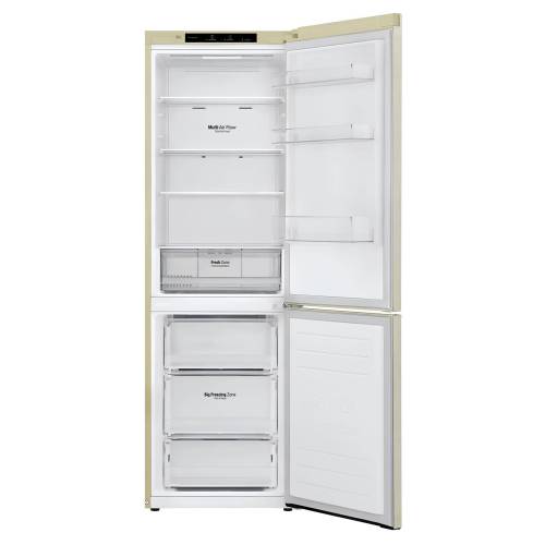 LG GC-B459SECL — холодильник с инверторным компрессором и системой Total No Frost, объем 341 л, бежевый, Купить онлайн с доставкой