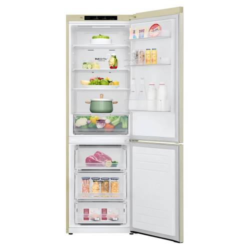 Холодильник LG GC-B459SECL — объем 341 л, инверторный компрессор, система Total No Frost, нижняя морозильная камера, доставка в Бишкеке онлайн