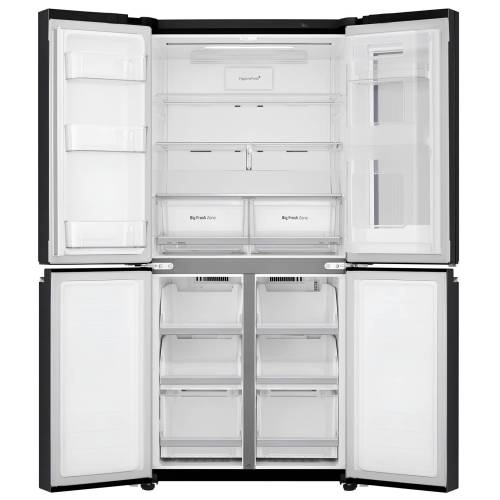 Купить холодильник LG GC-Q22FTBKL — 458 л, прозрачная дверь InstaView, инверторный линейный компрессор. Доставка по городу