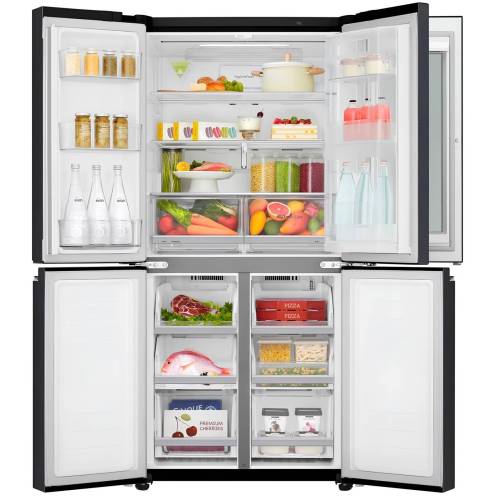 Холодильник LG GC-Q22FTBKL — 458 л, инверторный компрессор, прозрачная дверь InstaView. Заказать онлайн в Бишкеке