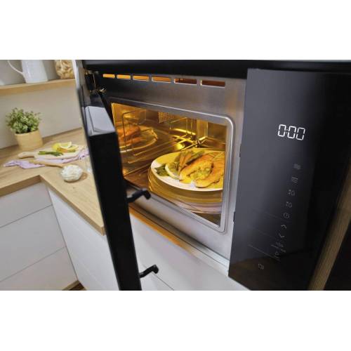 Gorenje BMI251SG3BG — стильная встраиваемая микроволновая печь с сенсорным управлением и комби-режимами. Купить с доставкой в Бишкеке.