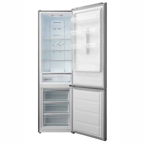 Midea MDRB489FGG02O — классический компрессор, морозилка 76 л, LED-подсветка и стеклянные полки, заказать в Кыргызстане