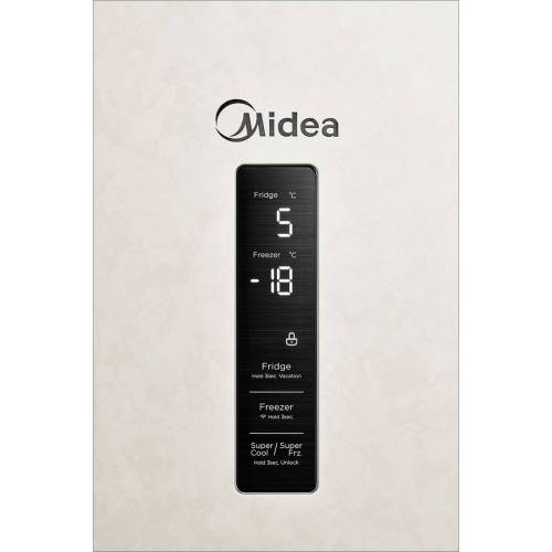 Умный холодильник Midea 402 л с дисплеем, зоной свежести и суперзаморозкой — заказать в Бишкеке
