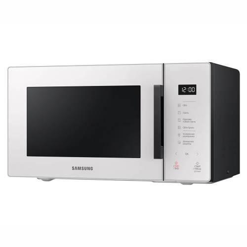 Samsung MG23T5018AE — корпус чёрный, дверца цвета «чистый фарфор», элегантный внешний вид. Заказать в Бишкеке