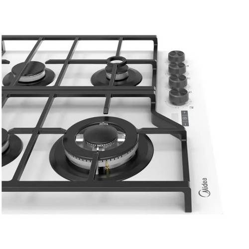 Встраиваемая газовая панель Midea MG697TTGW из закалённого стекла — ONBIR.KG Кыргызстан