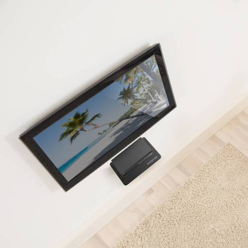 Полка для DVD и AV техники Kromax MICRO-MONO black — Размер полки: 175×200 мм — Onbir.kg Бишкек, Кыргызстан