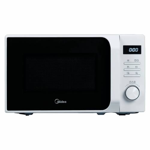 Midea AM720C2MV-W — микроволновая печь на 20 л и мощностью 700 Вт. Белая модель с LED-дисплеем, 6 авто-меню и функцией быстрого старта. Купить в Бишкеке с доставкой