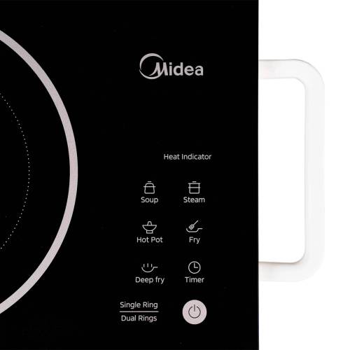 Настольная плита Midea MCH-T412B — режимы: жарка, суп, пар, кипячение — Onbir.kg