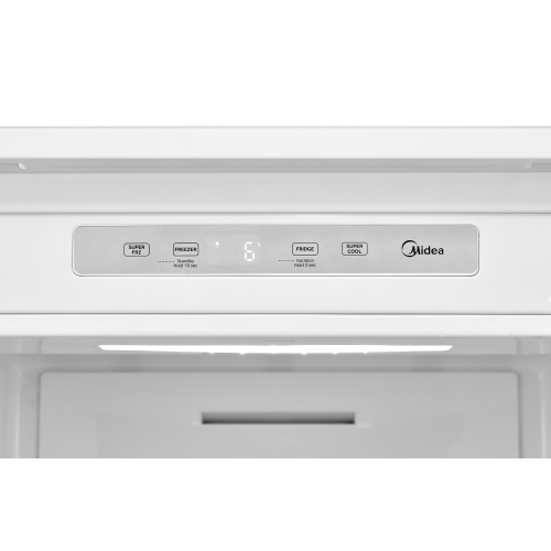 Midea MDRE414FGE01 — система No Frost в холодильной и морозильной камерах без разморозки