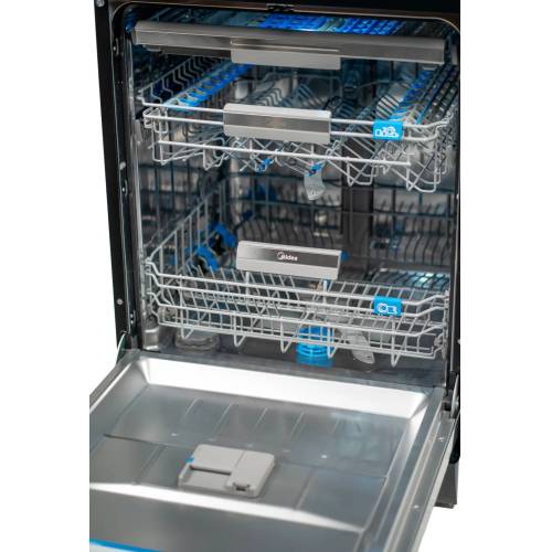 Midea MFD60S510Bi-C — отдельно стоящая посудомоечная машина на 14 комплектов посуды в стильном чёрном корпусе, заказать онлайн с доставкой в Бишкеке