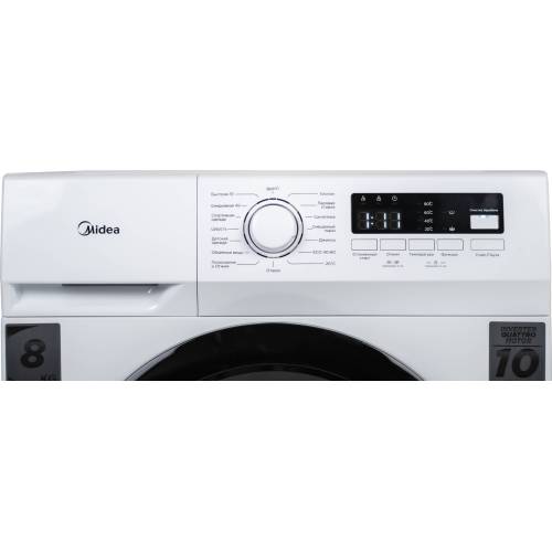 Midea MFN03W80B/W — 16 программ, функция пара, инверторный мотор QUATTRO. Закажите с доставкой по Бишкеку.