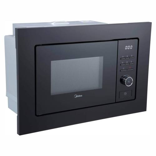 Встраиваемая микроволновка Midea — гриль-решётка в комплекте, тихая работа, лаконичный чёрный дизайн. Купить в Кыргызстане