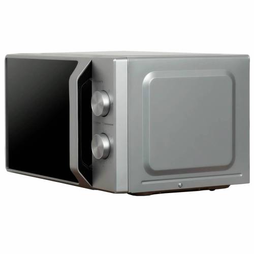 Midea MM720C2MV-S — дверца с ручкой, стильный серебристый цвет, компактный дизайн