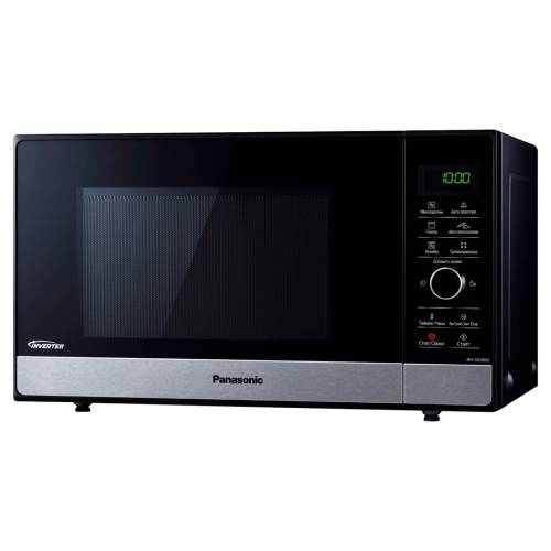 Panasonic NN-GD38HSZPE — режимы «Разогрев», «Приготовление», «Турборазморозка», мощность микроволн 1000 Вт. Идеально для повседневного использования