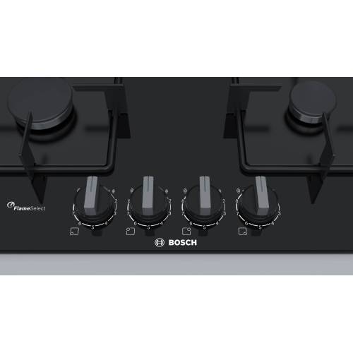 Bosch PPP6A6B10 — чёрное стекло и чугунные решётки для устойчивой готовки, купить в Бишкеке