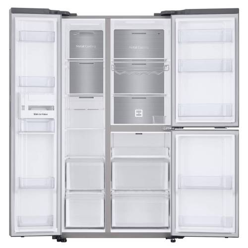 Samsung RS63R5571SL — полезный объём 634 л обеспечивает комфортное хранение большого количества продуктов