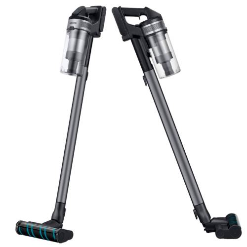 Samsung Jet 75E — лёгкая конструкция: ручной модуль ~1.44 кг, общий вес 2.6 кг.