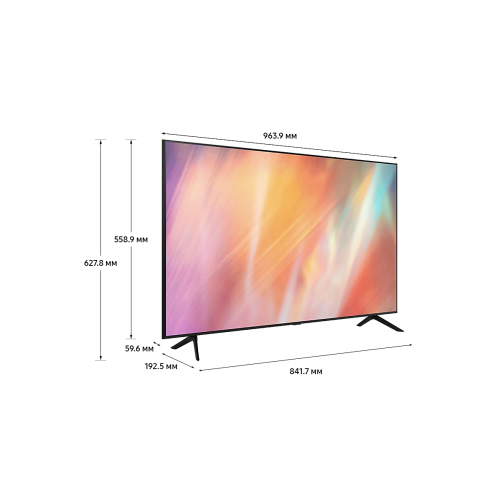 Телевизор SAMSUNG UE43AU7100UXCE: 43", LED, UHD 4K, Wi-Fi, Smart TV. С бесплатной доставкой