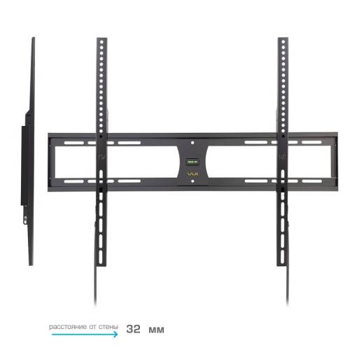 Настенный фиксированный кронштейн VLK Trento-41 Black — Регулировка: фиксированный — Onbir.kg Бишкек, Кыргызстан