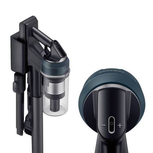 SAMSUNG Jet™ 85 — аэродинамическая система и Jet Cyclone с 27 отверстиями снижают потери мощности и стабилизируют тягу.