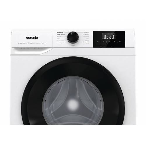 Gorenje W3NGPI72SBS — фронтальная загрузка и вместимость 7 кг позволяют стирать больше вещей за один цикл