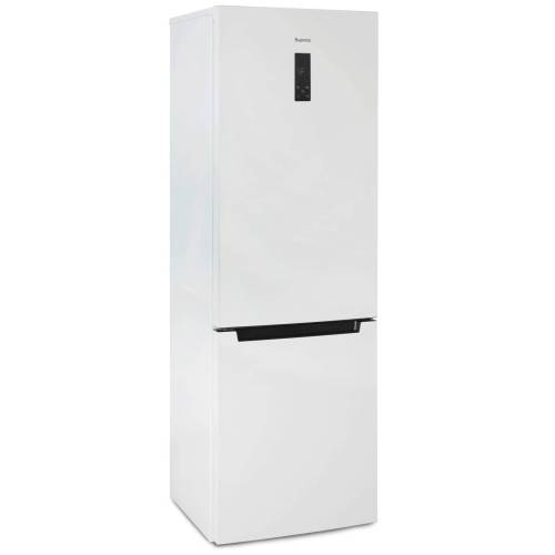Бирюса 960NF — двухкамерный холодильник с нижним расположением морозильной камеры и системой Full No Frost, общий объем 340 л (холодильная камера 240 л, морозильная 100 л), класс энергоэффективности A, уровень шума до 43 дБ, цвет белый.