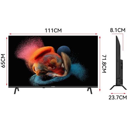 Yasin 50G13K: 4K UHD, Android TV, 50 дюймов. Заказать онлайн с доставкой по Кыргызстану