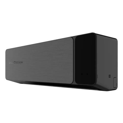 Кондиционер SNOWCAP AC 09 DC B/I — черный настенный блок с тихой работой (38 дБ) и пультом управления, заказать с установкой в Бишкеке