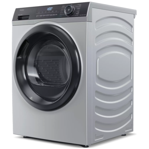 Haier HD90-A2929AS — LED-дисплей, электронное управление, 15 программ сушки, включая деликатную, синтетику, шерсть, детскую одежду, объемные вещи, пуховые вещи, рубашки, быструю 30 минут, подогрев одежды и гигиену, функция i-Refresh.