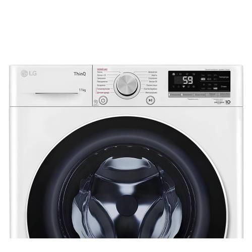 LG TW4V5ES0W: 11 кг, добавление вещей, паровая стирка, управление через телефон. Доставка по Кыргызстану