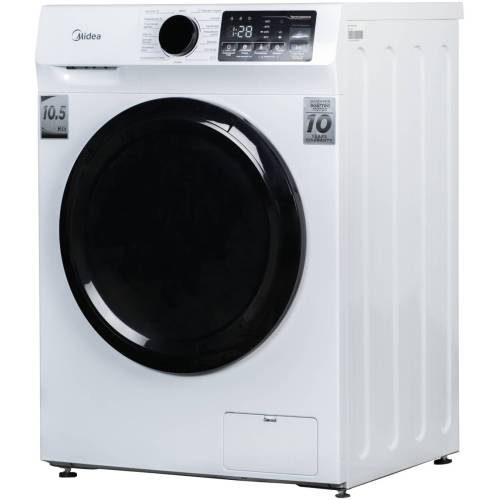 Midea MFN11W105B/W — высокая загрузка 10.5 кг, инверторный мотор QUATTRO, функция пара и очистка барабана. Доставка по Бишкеку и Кыргызстану