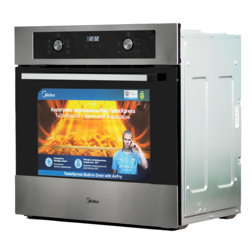 Духовка Midea MO210A4 X — 60 л, 5 программ, конвекция и гриль, сенсорное управление. Закажите с доставкой по Бишкеку.