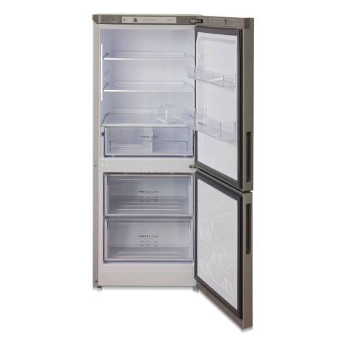 Бирюса М6141 — холодильная камера автоматическая с 3 полками из стекла/пластика, 1 ящик, температура хранения 0–8 °C.