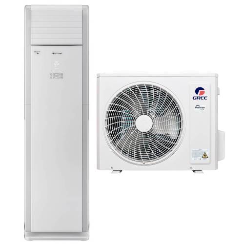 Колонный кондиционер GREE GVA24AL-K3NNC7A INVERTER — до 70–80 м², охлаждение 7.05 кВт и обогрев 7.8 кВт — Onbir.kg